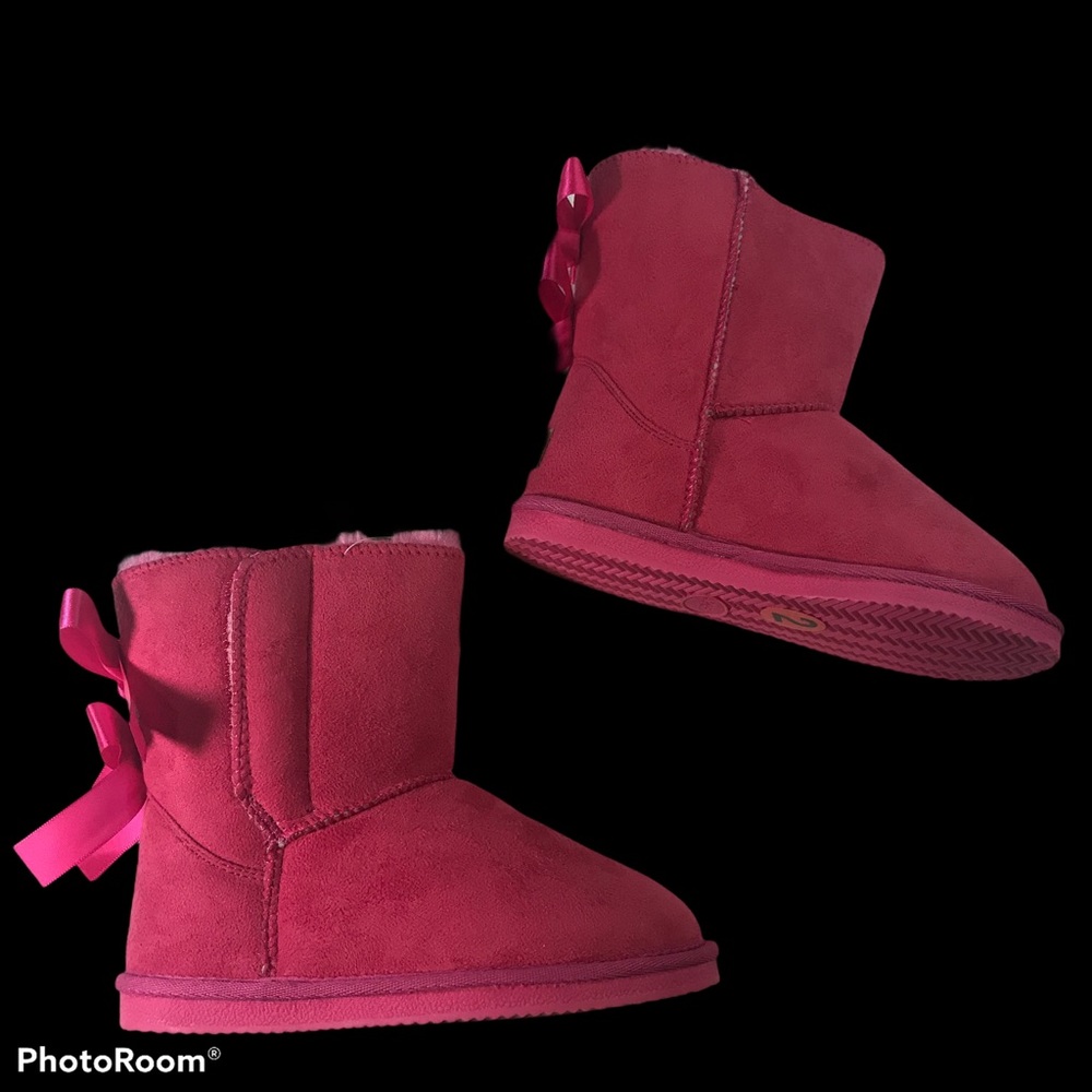 Apres By Lamo Girls Pink Prissy Bows Boots size 2
